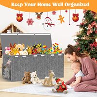 Boîte de rangement pour jouets d'enfants à grande capacité, organisateur domestique moderne, pliable et réutilisable pour le rangement dans la garde-robe