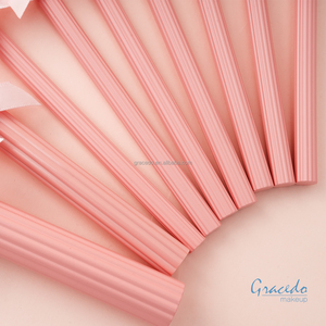 Juego <span class=keywords><strong>de</strong></span> 9 Brochas <span class=keywords><strong>de</strong></span> Maquillaje con Mango Rosa, Cerdas Blancas y Suaves, Venta Directa <span class=keywords><strong>de</strong></span> Fábrica para Mayoristas Globales - Product Image 3