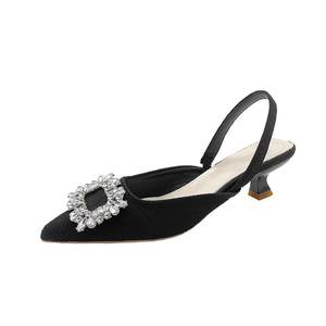 <span class=keywords><strong>Sandali</strong></span> da Donna con Fibbia in Diamanti Argentati, Scarpe con <span class=keywords><strong>Tacco</strong></span> <span class=keywords><strong>5</strong></span> <span class=keywords><strong>cm</strong></span>, Nuovi Stili Formali - Product Image 5