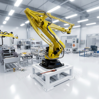 Palettiseur électrique à colonne unique haute efficacité, machine de palettisation de caisses, palettiseur automatique/robot empileur pour canettes alimentaires