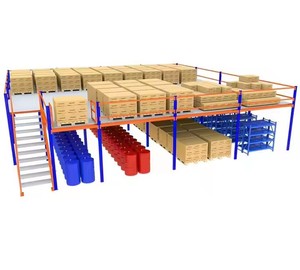Victory Mezzanine Storage Estantes para neumáticos Unidad de estantería de metal Heavy Duty Rack Sistema de estantería Almacenamiento en almacén - Product Image 1
