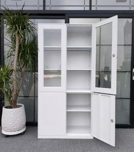 High Quality Office Furniture Glass Door <b>Metal</b> Storage Cabinet Office Steel Cupboard Design <b>File</b> Cabinet - Product Image 6