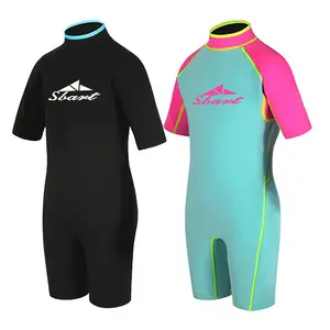 定制儿童女童男童潜水服全身长袖潜水冲浪套装儿童一体式潜水服