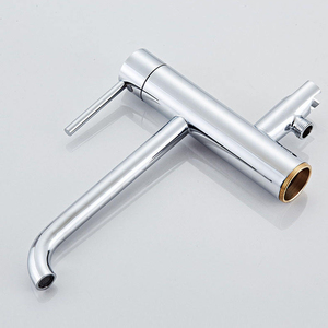 Robinet de baignoire autoportant en laiton massif de luxe moderne, finition chromée, avec <span class=keywords><strong>douchette</strong></span> à main, pour villa - Product Image 4