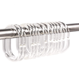 Móc Treo Rèm Nhà Tắm Vòng Treo Rèm Nhà Tắm Bằng Nhựa Mới Phụ Kiện Gia Đình Móc Treo Rèm - Product Image 5