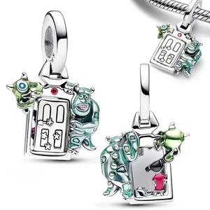 Abalorio Original <span class=keywords><strong>de</strong></span> <span class=keywords><strong>Plata</strong></span> 925 <span class=keywords><strong>de</strong></span> Tailandia, con Diseño <span class=keywords><strong>de</strong></span> Pixar Monsters Inc. y Buzz Lightyear, Compatible con Pulseras <span class=keywords><strong>Pandora</strong></span>, Joyería <span class=keywords><strong>para</strong></span> Niños - Product Image 4