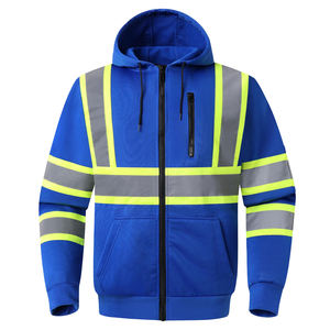 Sweat-shirts de sécurité sur mesure de qualité supérieure pour vêtements de travail, fabrication OEM, design personnalisé, sweat-shirt réfléchissant haute visibilité - Product Image 1