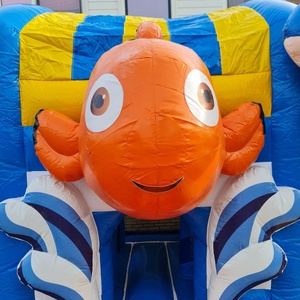 Maison gonflable commerciale pour enfants en PVC videur gonflable de château plein d'entrain sautant <span class=keywords><strong>Seaworld</strong></span> de 13x13 pieds avec toboggan - Product Image 4