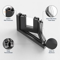 Portes accordéon pliantes modernes en alliage d'aluminium pour l'extérieur, insonorisées, à double vitrage, étanches et thermiques