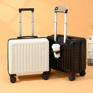 Petite taille sous le siège valise <span class=keywords><strong>cabine</strong></span> taille 16 "18" porte-gobelet bagages à <span class=keywords><strong>main</strong></span> support pour téléphone chariot bagages - Product Image 2