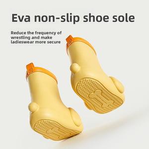 Bottes <span class=keywords><strong>de</strong></span> <span class=keywords><strong>pluie</strong></span> imperméables mi-mollet unisexes pour enfants, motif dessin animé mignon, tige en EVA, pour élèves du primaire et bébés - Product Image 3