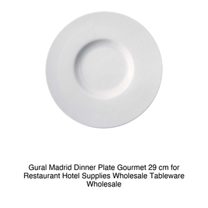 Assiette plate gourmet Madrid 29 cm Gural -6- Mdr29Gdu00 - Product Image 2