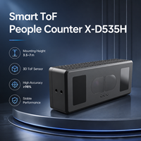 Compteur de visiteurs X-D535H 3.5-7m pour galeries à plafond haut, centres scientifiques, comptage intelligent des visiteurs, capteur optique 3D ToF