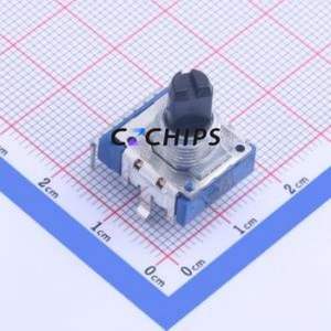 Resistencia Ajustable/Potenciómetro RK14K12D0A32, Componente de Orificio Pasante (THT), Resistencia de 10kOhm, 20%, 50V, 50mW - Product Image 1