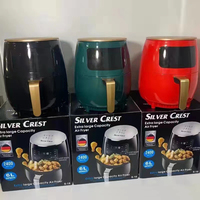 En Stock 2021 Friteuse à Air Numérique Silver Crest 6L, Four Électrique Profond de 4.5L, 5L, 8L avec Écran Vidéo