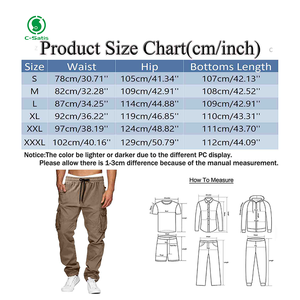 Vêtements décontractés et pantalons <span class=keywords><strong>cargo</strong></span> à jambes amples multi-poches pour hommes personnalisés et en gros - Product Image 6