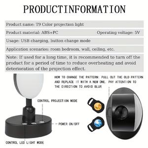 Lámpara Nocturna HD con Luces de Atmósfera de Astronauta 360. Lámpara de ambiente para DJ para interior de coche, luz de mesa para dormitorio, regalo para niños - Product Image 6