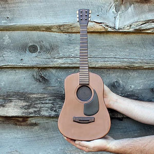 OEM özelleştirilmiş el yapımı seramik gitar kremasyon Urn duvara monte, anıt Pet kremasyon Urn kül Pet - Product Image 6