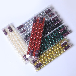 Satisfacción garantizada 9 oz hilo continuo tarros de velas de vidrio de colores cera de parafina hecha columpio cónico para envuelto en algodón - Product Image 2