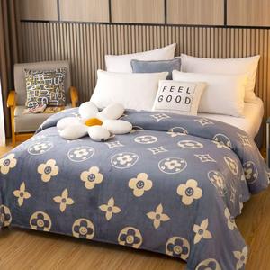 Manta de Franela de Poliéster a Rayas Color Coral para Verano, Aire Acondicionado, Oficina, <span class=keywords><strong>Siesta</strong></span>, Sofá, Individual, Ligera, para Viaje - Product Image 3