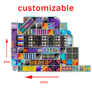 1000 Sqm anak-anak bermain Area dalam ruangan permainan taman anak-anak komersial lembut perlengkapan bermain anak balita Softplay produsen Cina - Product Image 4