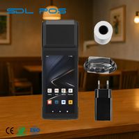 Impresora Portátil 4G con Velocidad de Impresión de 80 mm/s, Impresión de Recibos, con Impresora de 58 mm, Pantalla HD Clara para Barbacoa y Comida Rápida, Sdlpos
