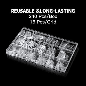 Novedosos Moldes Dual Form para Uñas de Sándwich Francés de Marca Privada, Extensión de Uñas, Logo Personalizado, Puntas de Uña Dual Form de Sándwich, 240 Pzs/Caja - Product Image 5