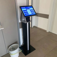 Système de gestion de file d'attente interactif numérique avec écran tactile pour équipement de service d'affichage électronique de podium de restaurant