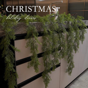 2025 nouvelle guirlande de noël PE, pendentif de fenêtre d'affichage de tenture murale de vigne de <span class=keywords><strong>sapin</strong></span>, affichage d'ornement de noël - Product Image 2
