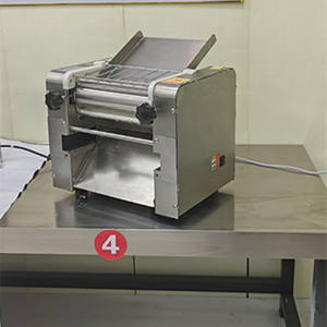 Macchina Elettrica per Stendere l'Impasto, Laminatrice Automatica per Panetteria, Pressa a Rulli per Appiattire Croissant, Pane, Pizza e Pasta - Product Image 5