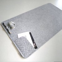 Ensemble complet en feutre pour ordinateur, tapis de bureau et de souris, vente en gros, livraison gratuite