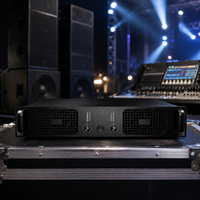Amplificador de Escenario DSZ DH-200 de 4 Canales y 1200W, Sistema de Sonido Profesional con Carcasa Metálica