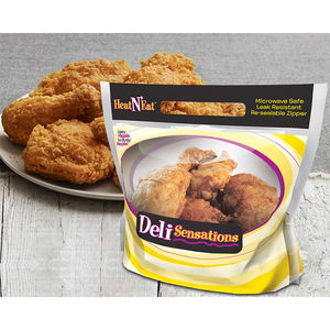 Sacs d'emballage alimentaire surgelé en plastique refermables à fermeture éclair, imprimés sur mesure, pour poulet rôti à la broche, adaptés au <span class=keywords><strong>micro</strong></span>-ondes - Product Image 6