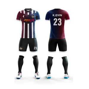 2020 सस्ते थाई गुणवत्ता फुटबॉल खेलों प्रकार ट्रिको फुटबॉल जर्सी डिजाइन, लघु आस्तीन टीम जर्सी फुटबॉल पहनने
