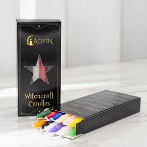 Vente en gros de 12 boîtes ou de bougies magiques individuelles pour les sorts et les rituels, différentes couleurs et intentions - Product Image 4
