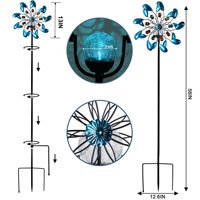 Spinner solaire, filateurs de jardin en métal pour l'extérieur, attrape-bijoux cinétique de jardin