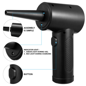 Soplador de Aire Inalámbrico de 51000 RPM, Potente y sin Cable, con 8 Boquillas para Limpiar el Polvo del Teclado de PC y Laptop, C15 2000 mAh*2 Min - Product Image 3