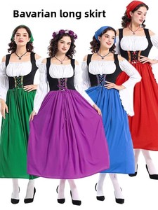 Disfraz de Camarera de Cerveza para el Oktoberfest, Vestido Bávaro de Cosplay para Mujer Adulta, Inspirado en Cine y Televisión - Product Image 4