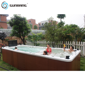 Sunrans 6m hors sol piscine sans fin natation extérieure <span class=keywords><strong>hydro</strong></span> <span class=keywords><strong>massage</strong></span> spa de natation à vendre - Product Image 2