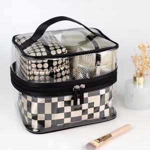 Hot-Selling Three-Piece PU Cosmetic <b>Bag</b> <b>Waterproof</b> for <b>Toiletry</b> <b>Bag</b> Customizable Classy Simple Skin Care Product Cosmetics - Product Image 1