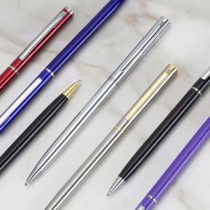 Nueva Promoción Bolígrafos Delgados Baratos con Logotipo Personalizado, Bolígrafo Metálico Delgado con Clip Dorado/Plateado - Product Image 5