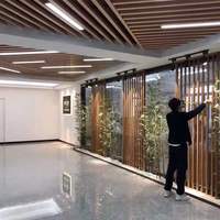 Panneau de plafond en Tube carré en aluminium en forme de U