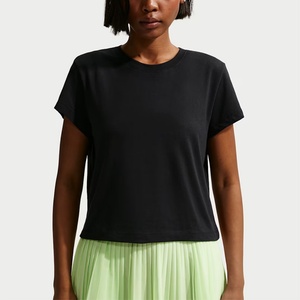 Camisetas de Verano Personalizadas de Fábrica para Mujer, Camiseta Corta de Algodón con Cuello Redondo, Camiseta de Alta Calidad con Logotipo Estampado, Holgada para Mujer - Product Image 1