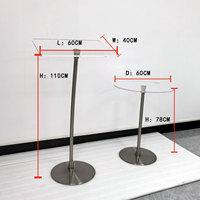 Pupitre de Chaire en Acrylique – Podium en Acrylique de Haute Qualité Idéal pour les Restaurants, Mariages, Bureaux et Salles de Classe