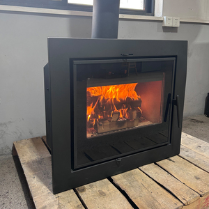 Estufa de Leña Empotrable R1101A de 11KW con Ventana de Visualización Grande, Chimenea de Leña Integrada para Interiores - Product Image 4