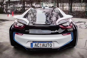 สปอยเลอร์ท้ายคาร์บอนไฟเบอร์สำหรับ BMW I8 ใหม่ พร้อมกันชนรถยนต์คาร์บอนไฟเบอร์ - Product Image 3