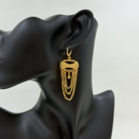 Boucles d'oreilles pendantes bohèmes plaquées or avec franges en chaîne pour femme, cadeau, style hip-hop, bijoux fantaisie