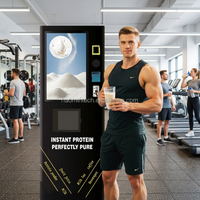 Distributeur automatique de protéines avec paiement sans espèces, écran 32 pouces, auto-nettoyant, pour salle de sport