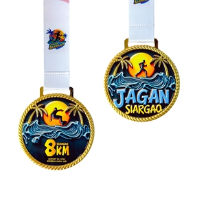 Manufacturer Custom Gold Silver Finisher <strong>Medal</strong> <strong>Marathon</strong> 5K / 10K Running Cycling Track Field <strong>Medals</strong> Karate Sports Metal <strong>Medal</strong> - Product Image 2