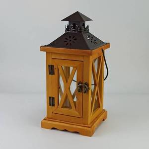 Farol <span class=keywords><strong>de</strong></span> <span class=keywords><strong>Madera</strong></span> Vintage <span class=keywords><strong>para</strong></span> Velas, Portavelas Colgante <span class=keywords><strong>de</strong></span> Cristal, <span class=keywords><strong>Decoración</strong></span> - Product Image 5